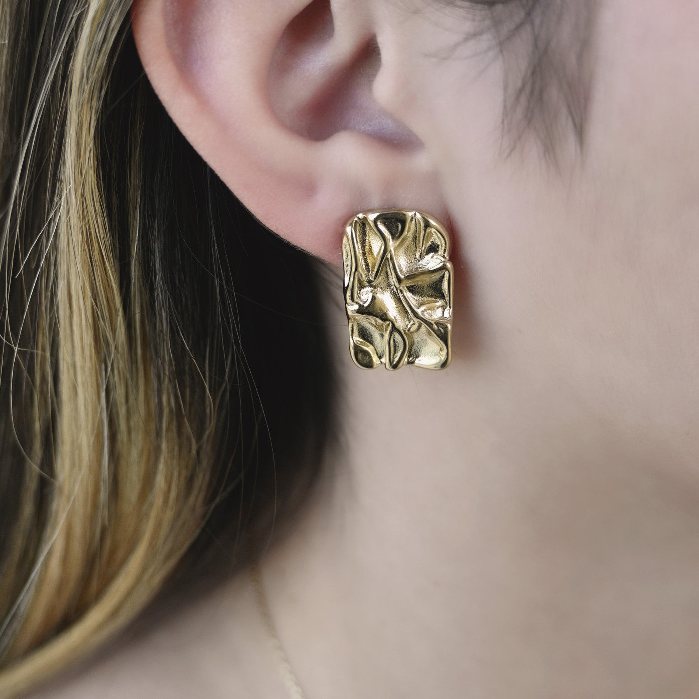 Brinco Abstrato | Aço Inoxidável