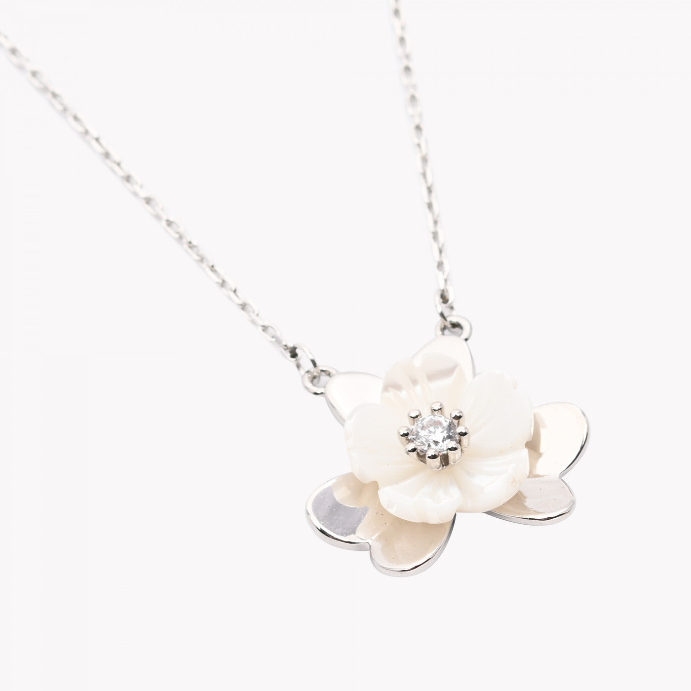 Colar Flor Madrepérola | Semijoia