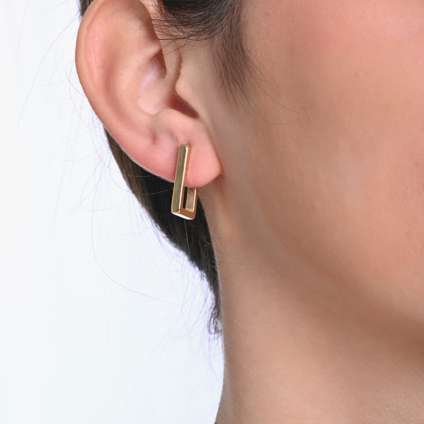 Argola Retangular Aberta | Aço Inoxidável